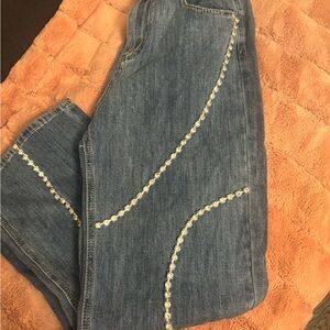 Embellished Women’s Blue Jeans